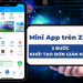 mini app trên zalo
