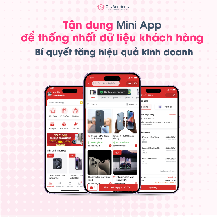 Tận dụng Mini App dể thống nhất dữ liệu khách hàng Bí quyết tăng hiệu quả kinh doanh