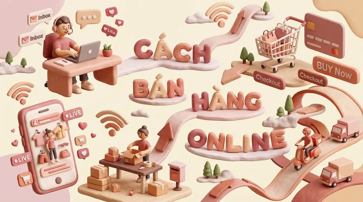 Cách bán hàng Online và quy trình thiết lập kênh phân phối đa nền tảng
