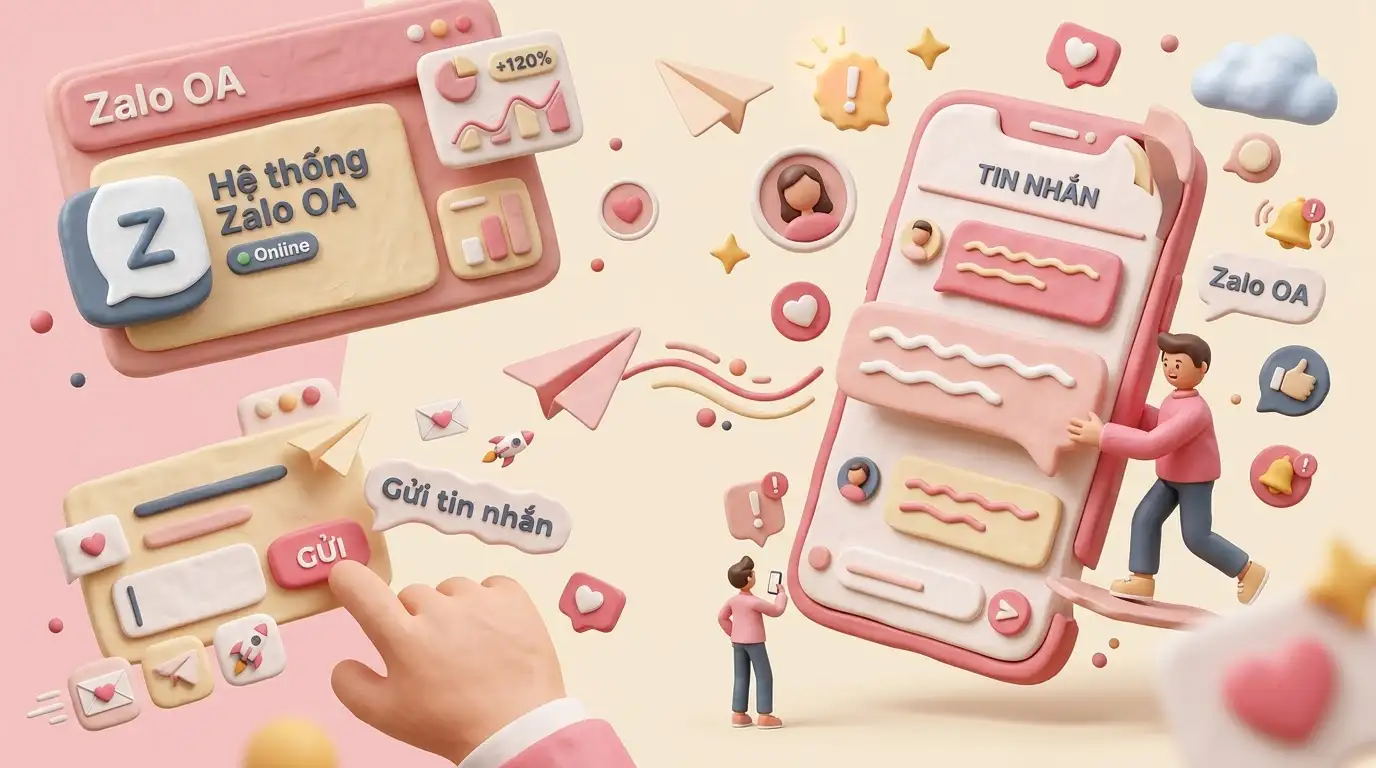 Mẫu nội dung gửi tin nhắn Zalo OA chăm sóc khách hàng tự động
