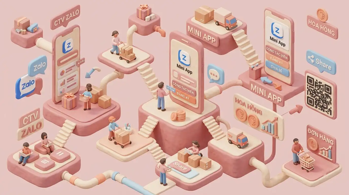 Quy trình vận hành mạng lưới CTV Zalo Mini App
