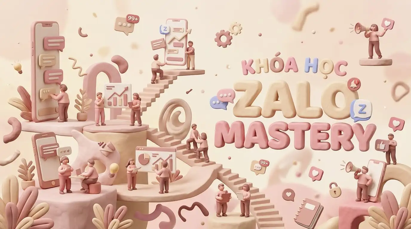 Lớp học Zalo Mastery hướng dẫn quy trình tạo Mini App và thu hút khách hàng