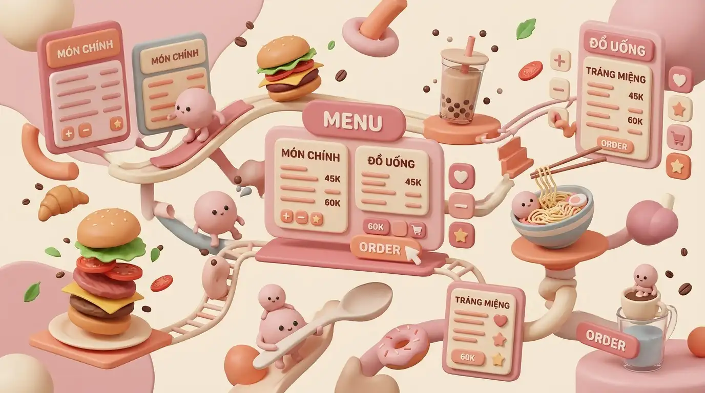 So sánh hiệu quả menu điện tử và thực đơn truyền thống