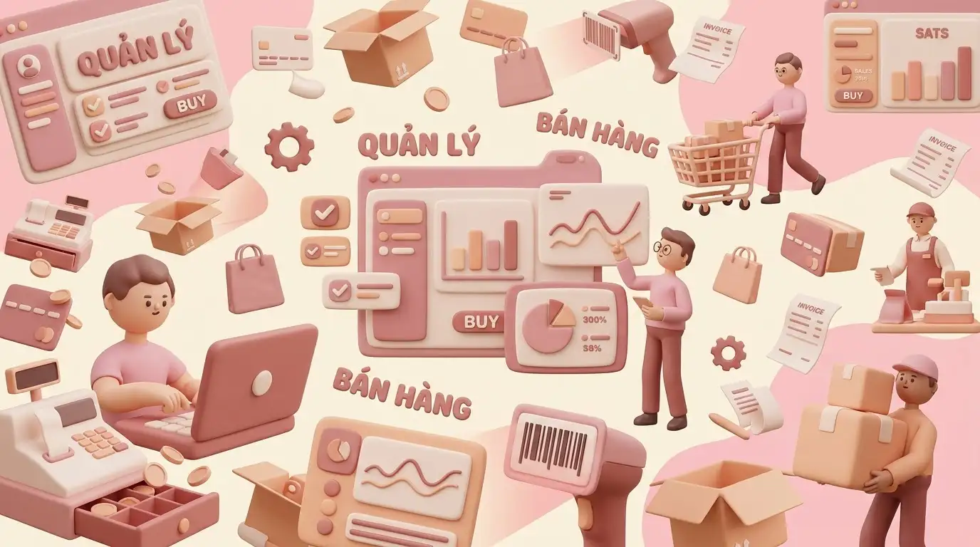 Phần mềm quản lý bán hàng tích hợp máy in mã vạch