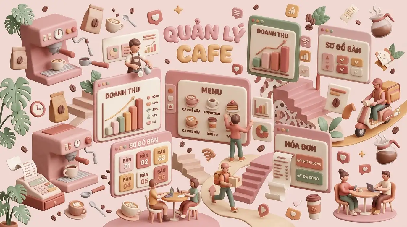 Phần mềm quản lý cafe hỗ trợ định lượng pha chế và kiểm soát tồn kho