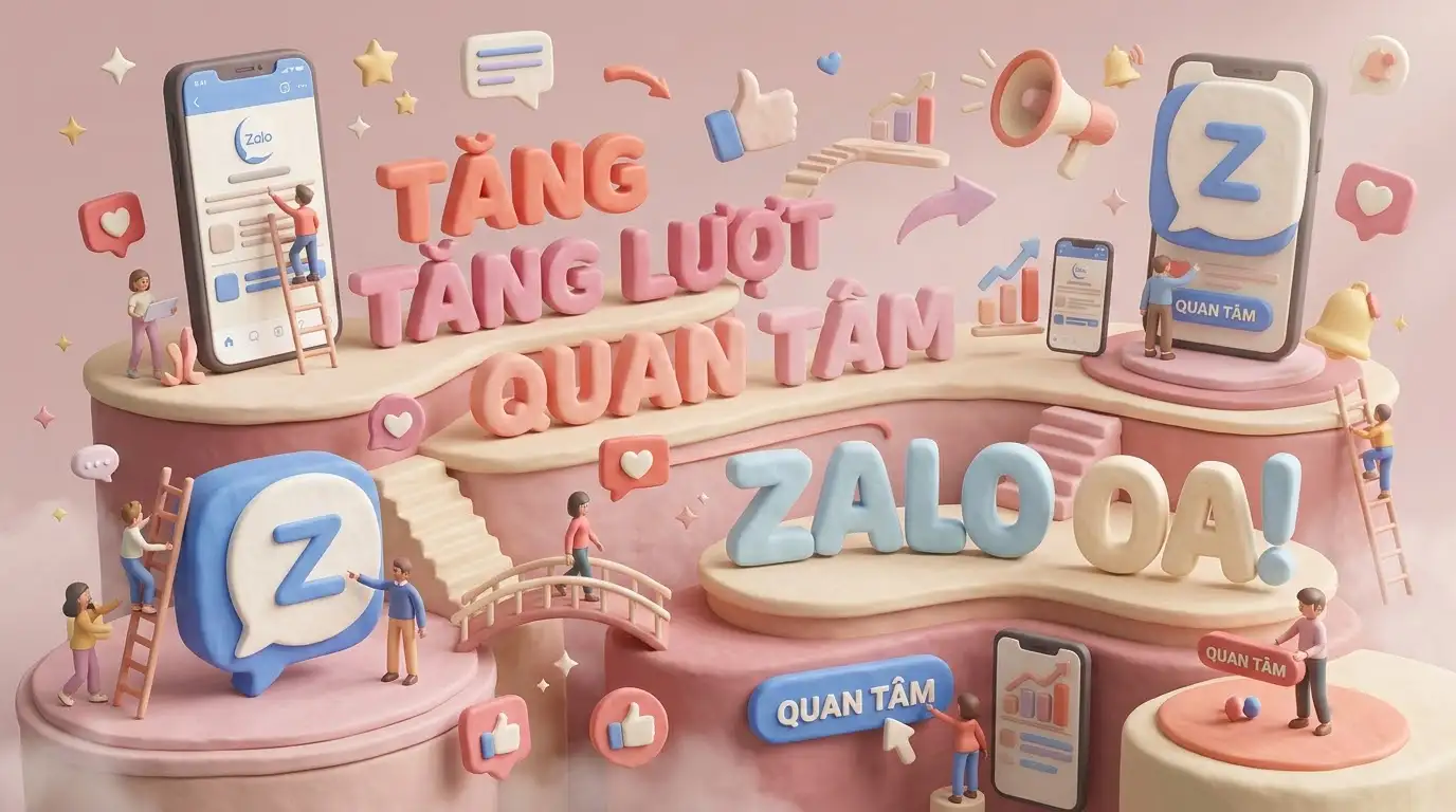 Tăng lượt quan tâm Zalo OA qua hệ sinh thái công nghệ