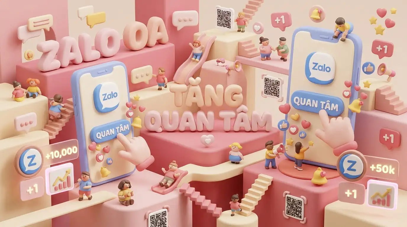 Giao diện chiến dịch quảng cáo tăng quan tâm Zalo