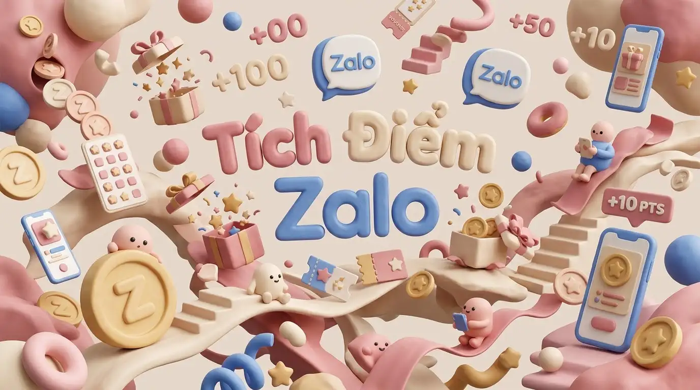 Giao diện ví điểm Zalo và quy trình tích hợp Mini App chuẩn nhận diện