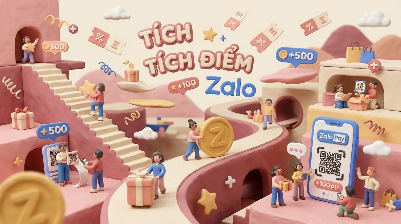 Quét mã QR và nhập số điện thoại tích điểm trên Zalo tại quầy thanh toán